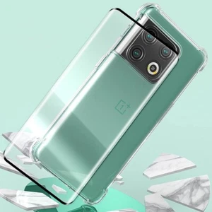HD Tempered Glass Screen Protector Film Soft Slim TPU Case for OnePlus 10 Pro 5G - Picture 1 of 1