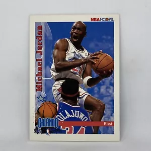 Tarjeta de baloncesto Michael Jordan 1992 inserto de estrellas de la NBA Hoops #298 como nueva - Imagen 1 de 10