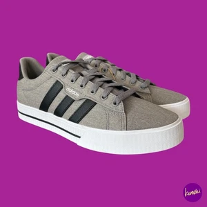 ADIDAS ORIGINALS Men's Trainers, Daily 3.0, Canvas, Grey/Black/White, UK 7 - Picture 1 of 7