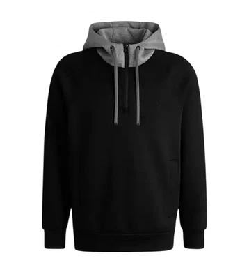 Sudadera con capucha Hugo Boss para hombre negra boss calce relajado cremallera cuello C- STEVENS 50531360001 Foto 1 de 3