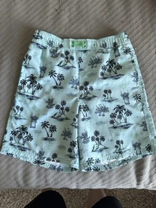 Disney Store Stitch Blue Swim Trunks For Boys Size 9-10- EUC - Picture 1 of 7