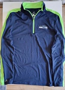 NEW Seattle Seahawks Men's Antigua Quarter-Zip Pullover SIZE Men's MEDIUM NWT - Picture 1 of 4