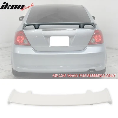 Fits 05-10 Scion tC OE Style Rear Trunk Deck Spoiler Wing Lip W/Pedestal White - Image 1 of 4