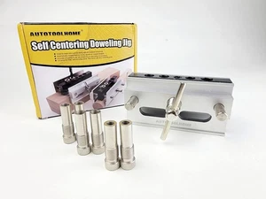 Kit de taladro de plantilla de clavija autocentrado con 6 bujes guía de taladro para carpintería - Imagen 1 de 23