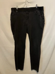 Terra Sky Black Denim Jeggings Jeans Size 1X (16-18) - Picture 1 of 4
