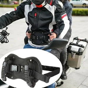 Motorcycle Passenger Hand Strap Breathable Mesh Adjustable AntiSlip Belt - Photo 1/7