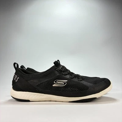 Skechers Bungee Lolow Black Walking Shoes Casual Lace Up 104028 Women's Size 8.5 - Image 1 of 4