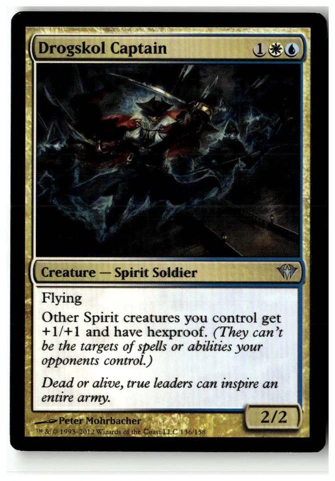 MTG Drogskol Captain - Dark Ascension Moderately Played English Playset (x4) - Image 1 of 4