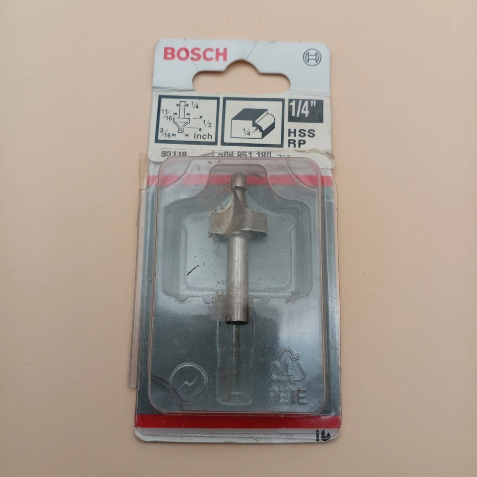 Bosch 1/4" shank HSS RP Router Bit Cutter 85128 - Image 1 of 1
