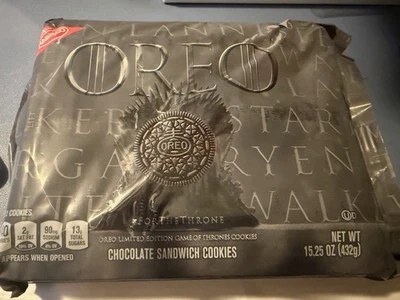 Juego de Tronos Auténtico Edición Limitada Oreo Sandwich Galletas ¡ENCUENTRA EN BUEN ESTADO! Foto 1 de 3
