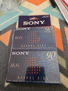 Sony brandneu HF 90 Minuten leere Audiokassetten Kassetten 2er-Pack versiegelt - Bild 1 von 5