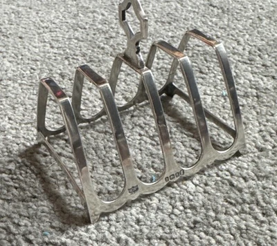Vintage HM Solid Silver Mappin & Webb 1934 Art Deco Toast Rack  - Image 1 of 4