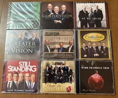 x9 Mark Trammell Quartet Greater Vision Cathedrals CD Southern Gospel Christmas - Image 1 of 4