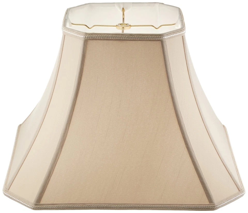 Royal Designs Square Cut Corner Designer Lamp Shade Beige 8