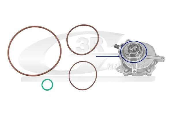 Dichtungssatz Unterdruckpumpe 3RG 74706 für VW GOLF 6 5K1 SCIROCCO 3 137 138 5 2