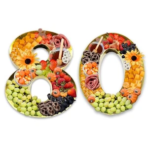 Papel maché recortes rellenables con número de cartón de 12 pulgadas para charcutería dulce... - Imagen 1 de 6