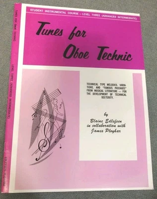 Tunes For Oboe Technic Advanced intermediate Music Book Level Three - Image 1 of 2