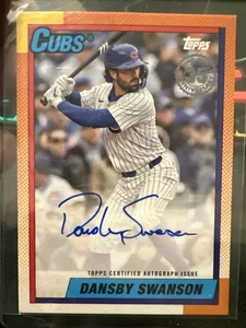 Autógrafos de béisbol Topps Serie 1 - 1990 Dansby Swanson #90AU-DSW Topps 2025  - Imagen 1 de 2