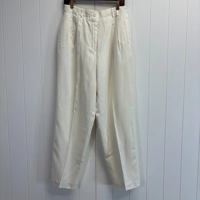 Vintage Liz Claiborne Collection Womens Quiet Luxury Rayon Silk Trousers Size 14 - Image 1 of 4