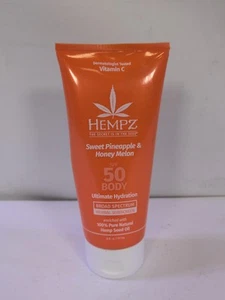Hempz Daily Body Sunscreen LSF 50, Sweet Pineapple And Honeymelon, Reef Safe - Bild 1 von 5