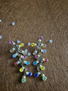 Christmas Light Earrings - Picture 1 of 1