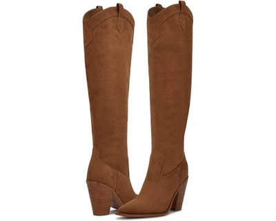 Botas Kliva 2 Medianas Gamuza Natural Nine West Foto 1 de 4