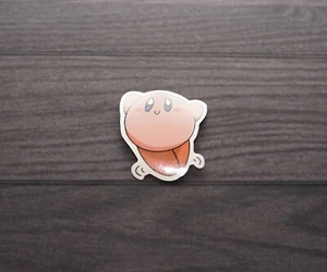 Kirby | Cute Cuddly Smiley Kirby Sticker Decal | Great For Bottles, Laptops, etc - Picture 1 of 4