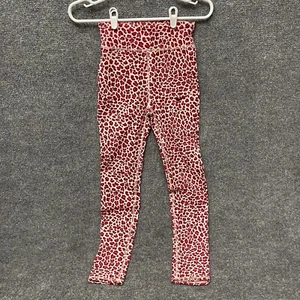 Nike Sportswear Leggings Girls Very Berry Leopard Printed Sz L DQ3623-643 - Picture 1 of 11
