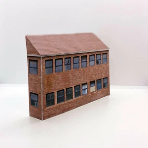 Tarjeta de bajo relieve calibre OO edificio industrial escala 1/76 modelo ferrocarril I34 - Imagen 1 de 5