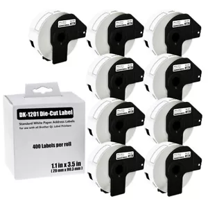 Telaio permanente 9 rotoli 29 mm x 90 mm DK-1201 per stampante etichette indirizzi Brother QL - Foto 1 di 24