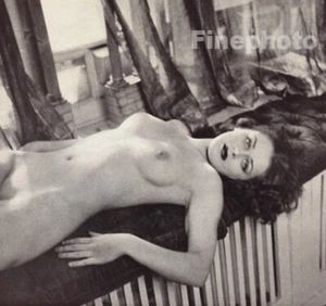 1937 Original ALFRED CHENEY JOHNSTON Art Deco FEMALE NUDE Reclined Photo Litho - Picture 1 of 1