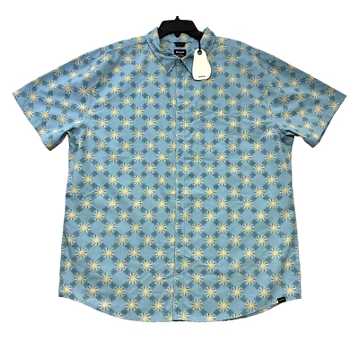 Camisa prAna Hombres 2XL SS Media Luna Bahía Sol Azul Sol Geométrica Exterior Senderismo Nueva con Etiquetas Foto 1 de 4