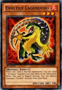 Evoltile Lagosucho GAOV-EN026 Common Galactic Overlord Yugioh Card MP - Picture 1 of 2
