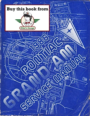 1986 Pontiac Grand Am Factory OEM Shop Service Repair Manual - Image 1 of 2