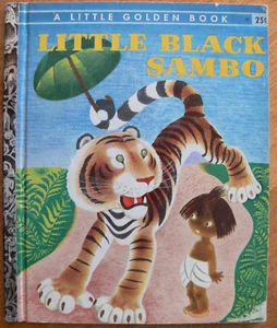 Vintage Little Golden Book  ~ LITTLE BLACK SAMBO by Helen Bannerman ~ Great! - Picture 1 of 15