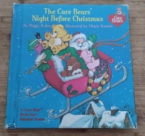 The Care Bears' Night Before Christmas by Peggy Kahn HC 1985 Vtg Children's Book - Picture 1 of 7