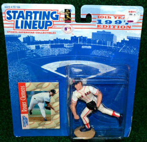 Boston Red Sox Roger Clemens 1997 MLB Kenner Starting Lineup Baseball Figure Cover