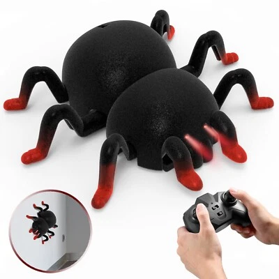 Remote Control Spider Kids Toys Realistic Wall Climbing RC Spider Toys with L... - Image 1 of 4