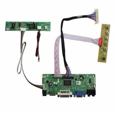 HD DVI VGA LCD Controller Board Fit To 21.5" M215HW01 VB 23"LM230WF5-TLF1 LCD - Image 1 of 4