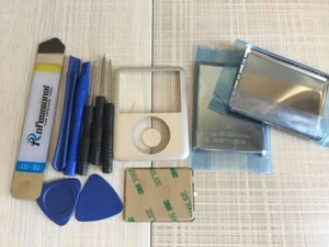 SILBER Frontplatte + Rückseite Gehäuse Abdeckung Etui + Taste iPod Nano 3. Gen 8GB - Bild 1 von 12
