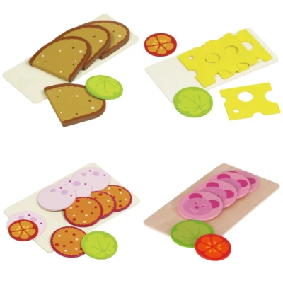 Set Brotscheiben, Wurstscheiben, Käsescheiben, goki, Kinderküche - Bild 1 von 4