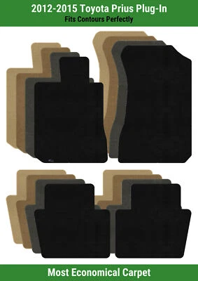 Lloyd Velourtex Front & Rear Row Carpet Mats for 2012-2015 Toyota Prius Plug-In  - Image 1 of 4