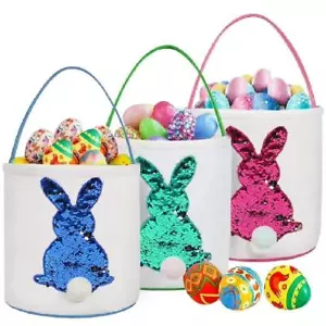 Small Easter Baskets for Kids,Girls,Boys,Baby First Easter Basket Bunny Ba FAST - Picture 1 of 15