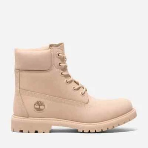 NEW Timberland Premium 6-In Waterproof Boot Beige Nubuck SIZE 7.5/100%AUTHENTIC - Picture 1 of 7