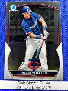 2023 #BCP-99 Yasser Mercedes Bowman Chrome Prospect Baseball Twins - Picture 1 of 2