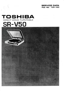 Service Manual Instructions for Toshiba SR-V50 - Picture 1 of 1
