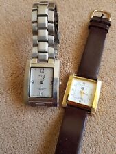 Tank style used watches by Avia and Lip, spares or repair