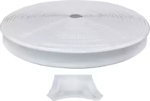 White Vinyl 1" Insert Molding Trim Screw Cover RV Camper Travel Trailer (White, - Picture 1 of 12