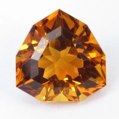 Потрясающий натуральный сверкающий изящный триллион цитрин индивидуальной огранки россыпью 2,39 карата - Изображение 1 из 4