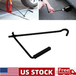 Folding Scissor Auto Tire Car Wheel Jack Crank Lever Handle Lift Rod Repair Tool - Picture 1 of 11